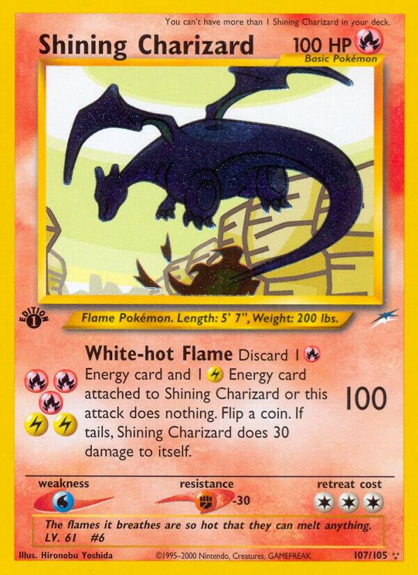 1st Edition Shining Charizard #107/105 (Neo Destiny) – LP